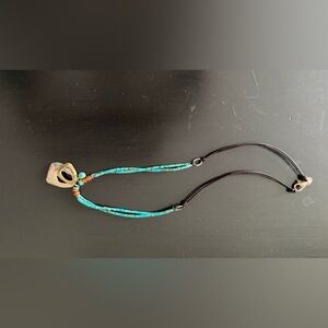 Silpada Turquoise and Brown Beaded Necklace